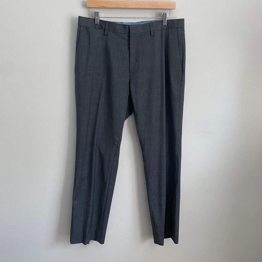 Banana Republic Tailored Slim Fit Dress Pants Men 33x30 fits 34x29 Wool Trousers